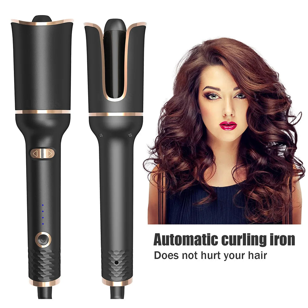Automatic Hair Curler | Ceramic Rotating Air Curling Iron | Air Spin Wand Styler Curl Machine for Magic Curls