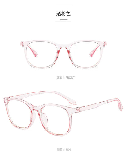 Transparent Blue Light Blocking Glasses – Square & Round Computer Eyewear for Men & Women