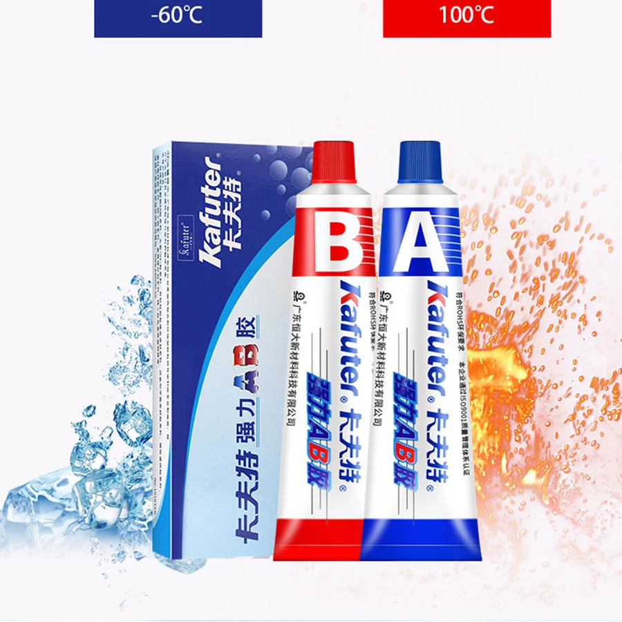 Kafuter A+B 70g Acrylate Structure Glue – Quick-Dry Waterproof Strong Adhesive for Glass, Metal & Stainless Steel