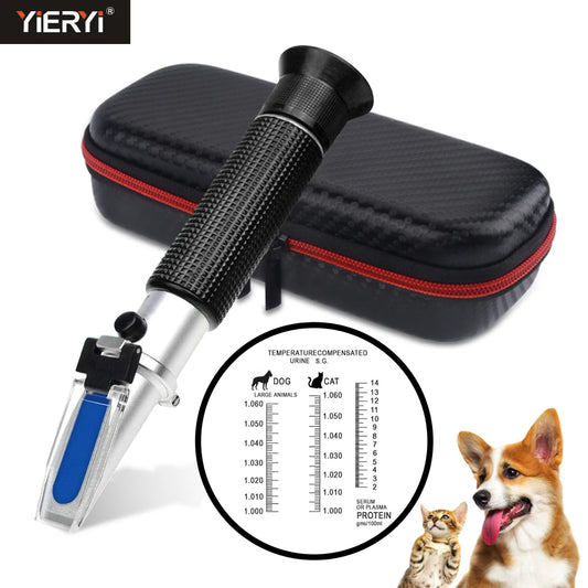 Animal Pet Refractometer | Urine Specific Gravity Tester for Dogs, Cats | Clinical Serum Plasma Protein Hemoglobin Tester | Veterinary Tools