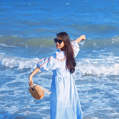 Yogodlns Handmade Half-Round Rattan Straw Bag – Summer Women’s Small Beach Messenger Crossbody Handbag