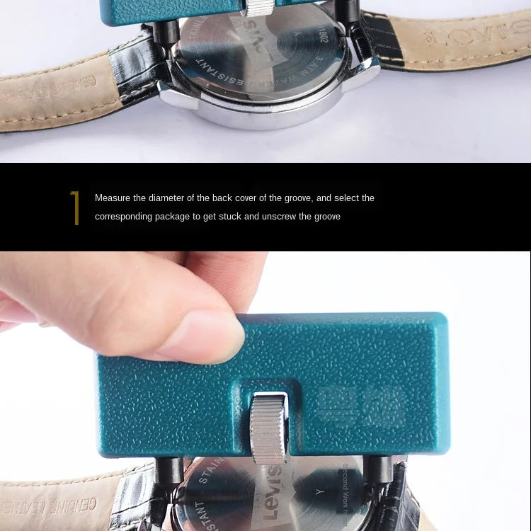 Adjustable Watch Opener Back Case Tool – Press, Closer, Remover, Wrench, Screw Wrench Repair Kit & Watch Battery Remover