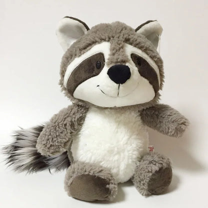 25-35cm Gray Raccoon Plush Toy – Cute Soft Stuffed Animal Doll, Perfect Pillow for Girls, Kids, and Baby Birthday Gifts