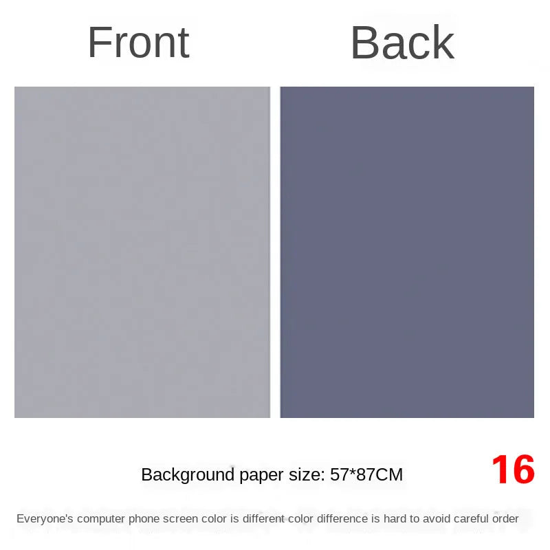 Photography Backdrops 57x87cm – Double-Sided Solid Color Photo Background for Studio, Newborn & Product Photography