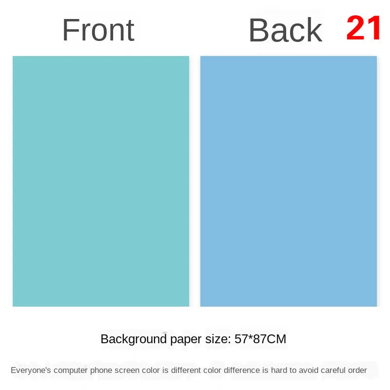 Photography Backdrops 57x87cm – Double-Sided Solid Color Photo Background for Studio, Newborn & Product Photography