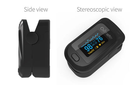 KIUZOU Finger Pulse Oximeter – SPO2, PR, PI, RR Blood Oxygen Monitor with OLED Display