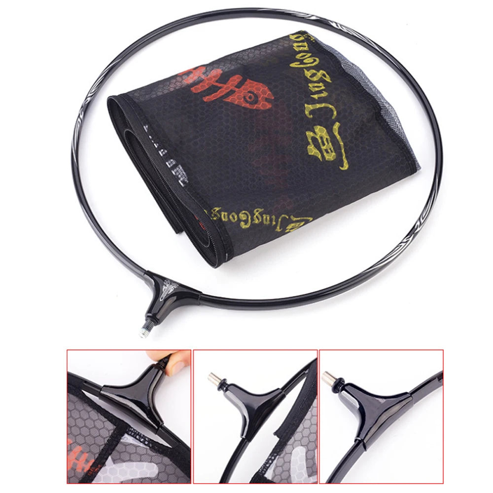 Carbon Fiber Anti-Hook Fishing Net Head – Ultra-Light Titanium Alloy Deepening Net Tool Accessory