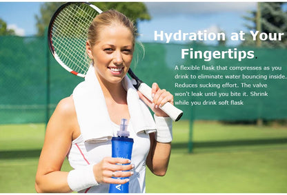 AONIJIE Soft Flask Water Bottle — 250ml/500ml Folding, Collapsible, TPU BPA-Free for Running Hydration Packs, Waist Bags & Vests (SD09/SD10)