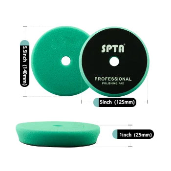 SPTA Car Buffing Polishing Pads – 3", 5", 6" T-Shape Sponge for DA/RO/GA Buffer Polisher
