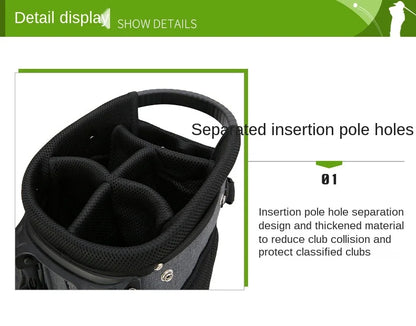 PGM Men's Ultra Lightweight Stable Golf Holder Bag QB092