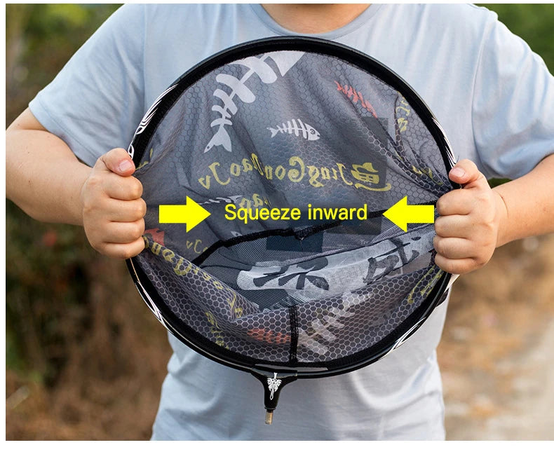 Carbon Fiber Anti-Hook Fishing Net Head – Ultra-Light Titanium Alloy Deepening Net Tool Accessory