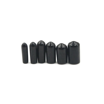 PVC & Rubber End Cap Kit — 10/25/50pcs Round Threaded Caps for Steel & Plastic Pipes, 3-25mm