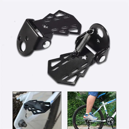 1 Pair MTB Folding Bike Rear Pedals: Cycling Accessories Bicycle Foot Peg Footrests