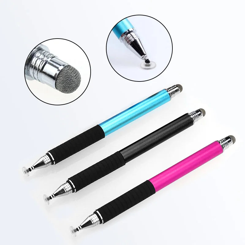 Universal Stylus Pen for Smartphones - Capacitive Screen, Disc and Fiber Touch Tips for Drawing and Writing