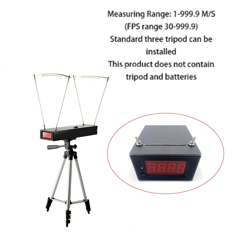 Shooting Chronograph 30-9999 FPS | Velocity Speed Measuring Instrument for Slingshots, Bows & Firearms