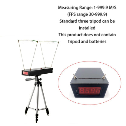 Shooting Chronograph 30-9999 FPS | Velocity Speed Measuring Instrument for Slingshots, Bows & Firearms