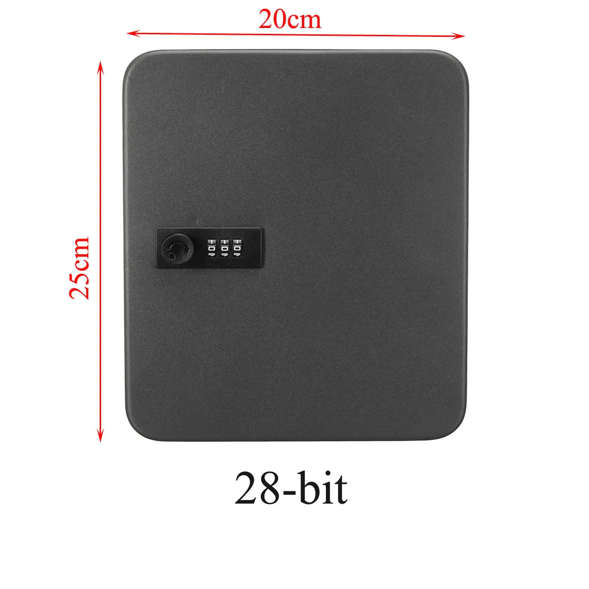 Security Car Combination Lock – Wall-Mounted Metal Storage Cabinet & Key Safe Box, Lockable Password Organizer for Home & Office