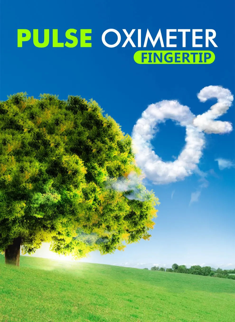 KIUZOU Finger Pulse Oximeter – SPO2, PR, PI, RR Blood Oxygen Monitor with OLED Display