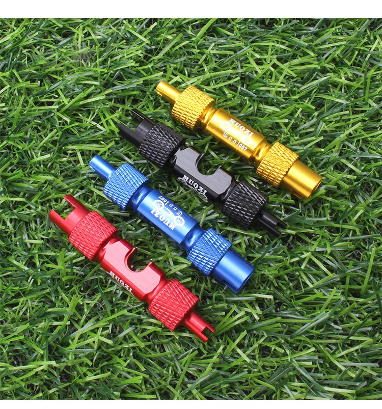 MUQZI MTB & Road Bike Valve Tool – Schrader & Presta Wrench for Tire Installation and Valve Core Removal