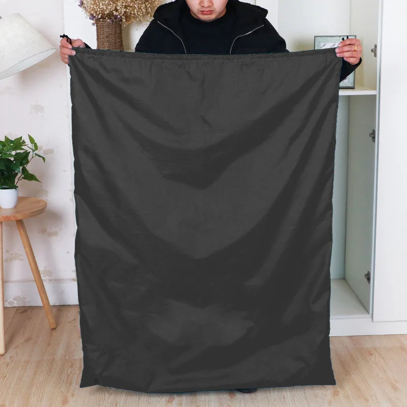 Super Large Waterproof Storage Bags with Drawstring: Sturdy Home Organizer for Bedding, Clothes, and Groceries