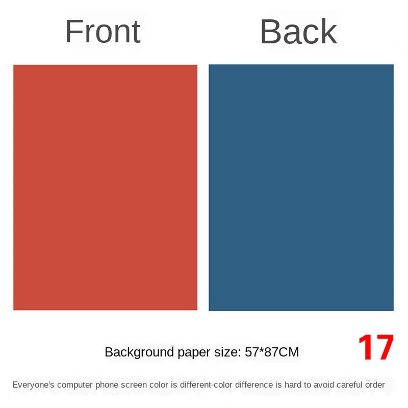 Photography Backdrops 57x87cm – Double-Sided Solid Color Photo Background for Studio, Newborn & Product Photography