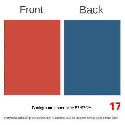 Photography Backdrops 57x87cm – Double-Sided Solid Color Photo Background for Studio, Newborn & Product Photography