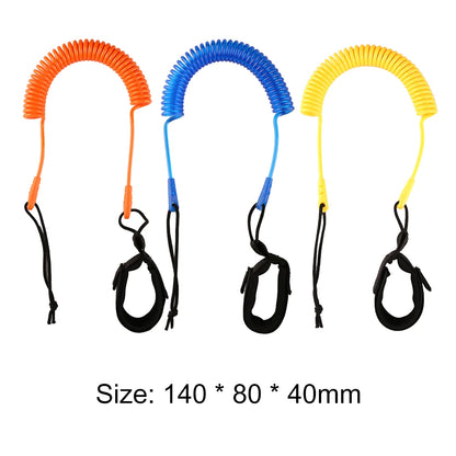 SUP Surf Ankle Leash — Coiled Elastic Leg Rope for Stand Up Paddle Boards & Surfboards