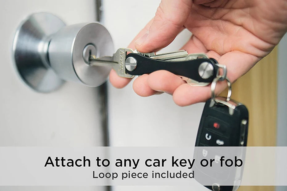 EDC Smart Key Holder Wallet – Compact Metal Keychain Organizer for Car & Door Keys, Pocket Tools