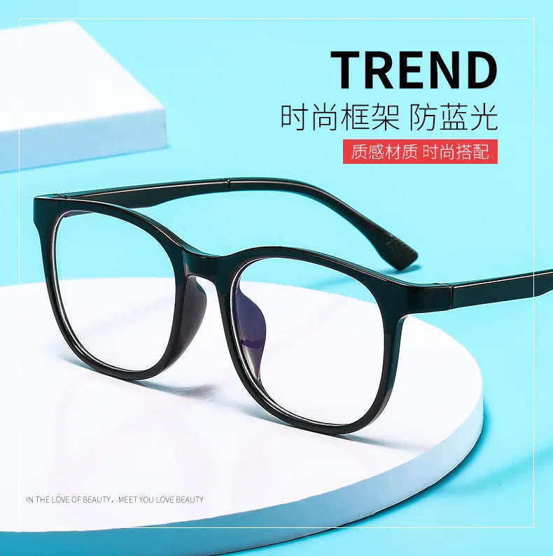 Transparent Blue Light Blocking Glasses – Square & Round Computer Eyewear for Men & Women