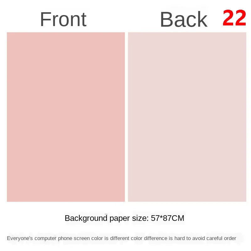 Photography Backdrops 57x87cm – Double-Sided Solid Color Photo Background for Studio, Newborn & Product Photography