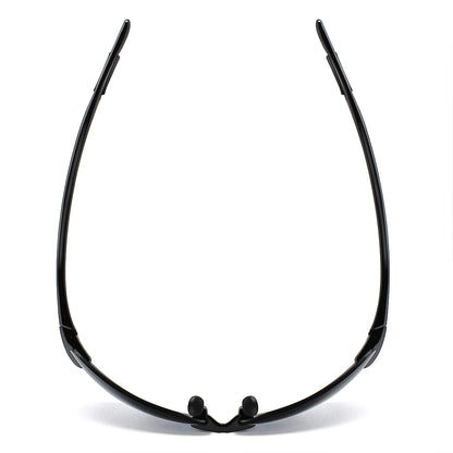 JULI The Matrix Classic Sports Rimless Sunglasses for Men - Orange Rectangle Ultralight Frame, UV400 Protection Driving Eyewear (MJ8009)