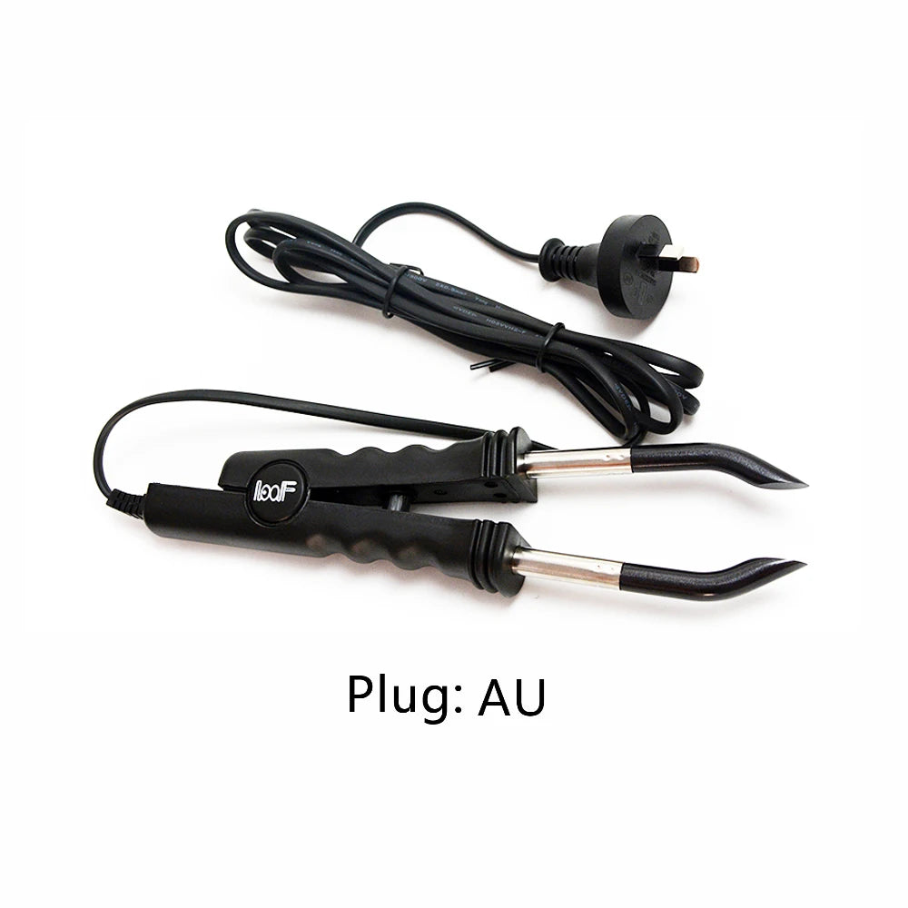 Professional Fusion Hair Extension Heat Iron Wand: Constant Heat Flat Plate Keratin Bonding Salon Tool