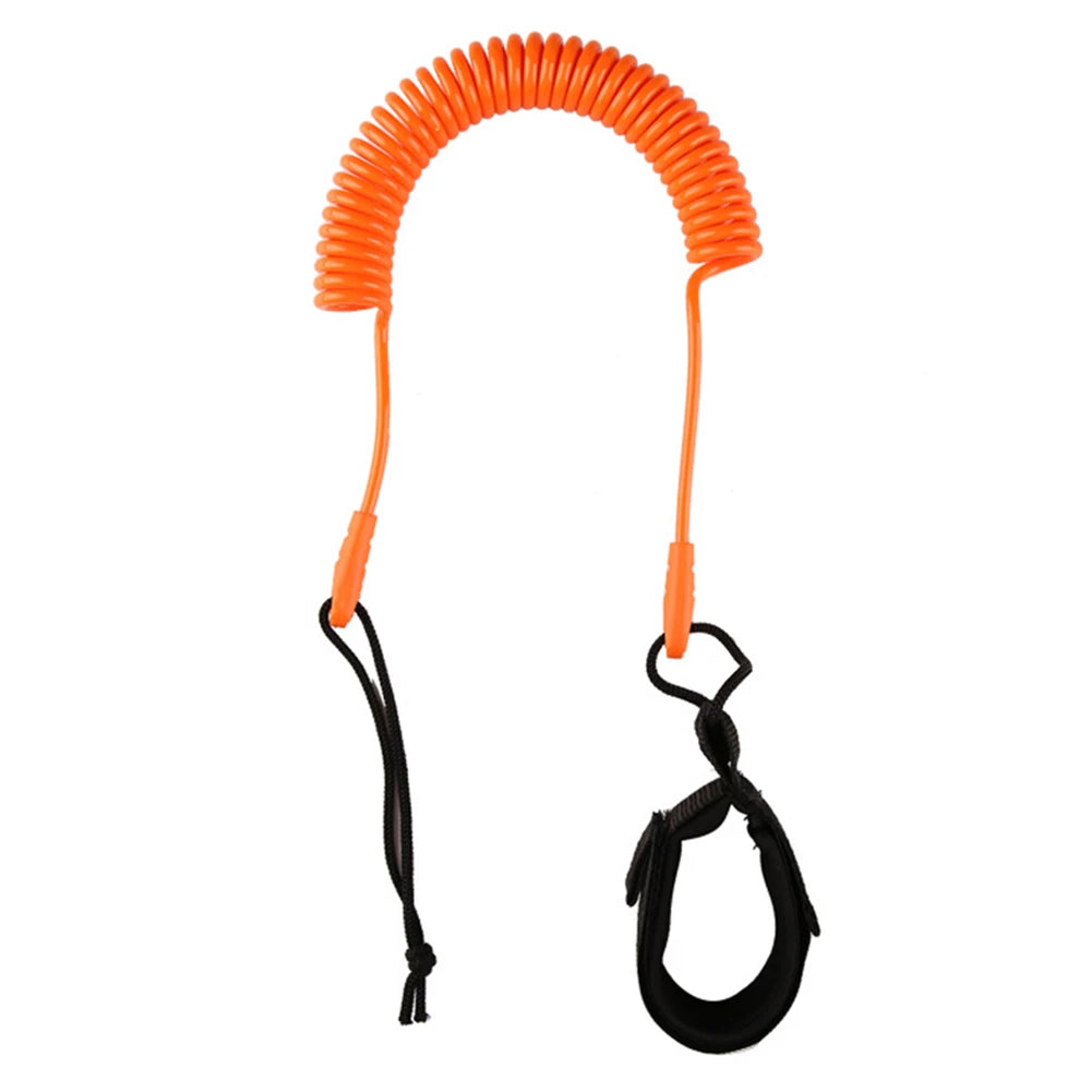 SUP Surf Ankle Leash — Coiled Elastic Leg Rope for Stand Up Paddle Boards & Surfboards