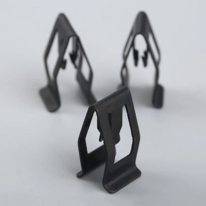 10Pcs Car Dashboard Trim Metal Retainer Clips – Black Fasteners for Ford, Mazda, Audi, Toyota Console Door Fitment