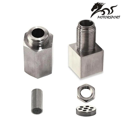 Universal O2 Oxygen Sensor CEL Eliminator - 90 Degree Angled Extender Spacer, M18 X 1.5 for Auto Car Repair