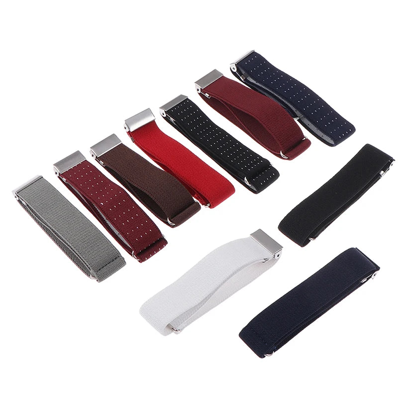 1 Pair Elegant Anti-Slip Elastic Armband Sleeves – Bartender Cuff Holder & Arm Warmers, 2.5cm Groom Garter Gift