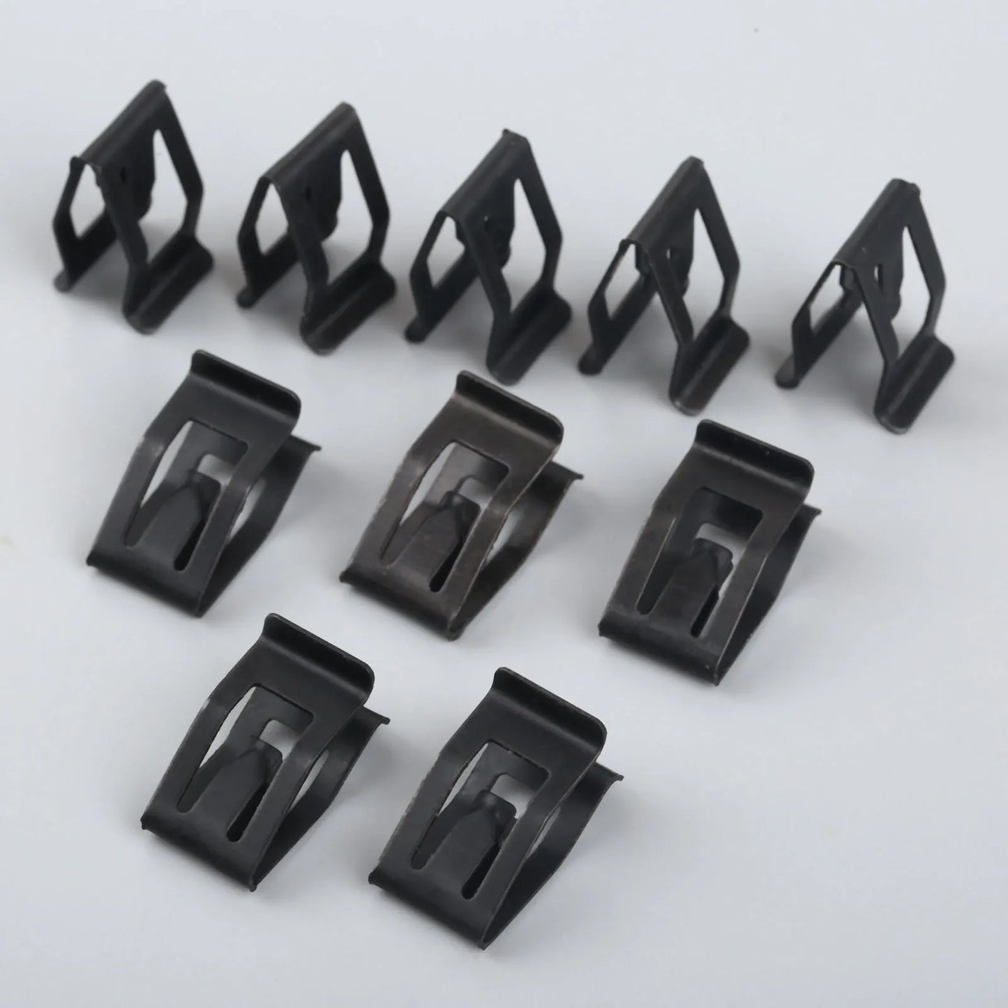 10Pcs Car Dashboard Trim Metal Retainer Clips – Black Fasteners for Ford, Mazda, Audi, Toyota Console Door Fitment