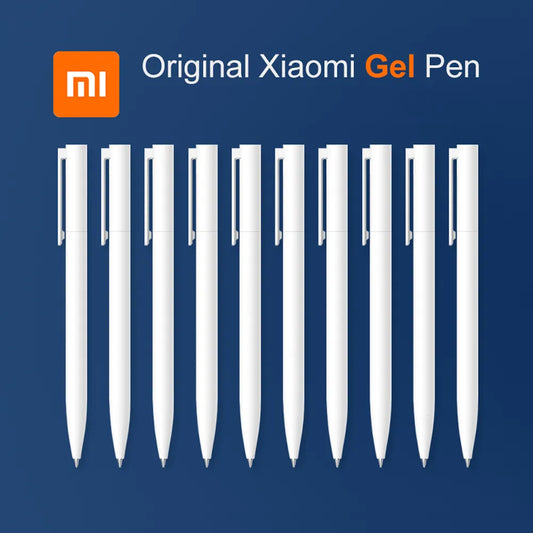 Original Xiaomi Mi Gel Pen 0.5mm Black Refill - Smooth MIKRON Nib - Swiss Technology with Japanese Ink - OEM Blue Refills