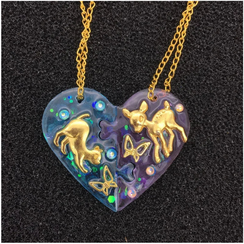 Heart Lock Pendant Silicone Mold – DIY Epoxy Resin Jewelry Making Charm Molds