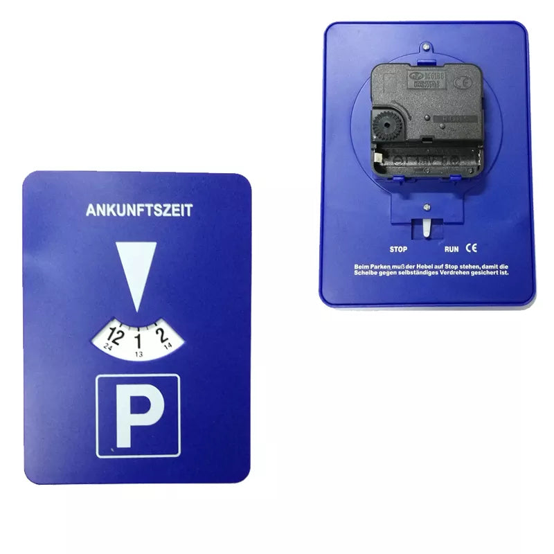 Blue Plastic Car Parking Disc Timer Clock: Arrival Time Display Parkin ...