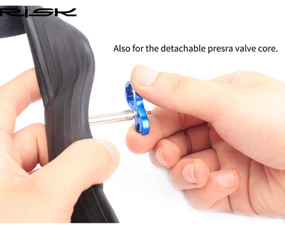 4pcs Aluminum Bike Tire Valve Caps – Ultralight MTB Road Mountain Schrader/Presta Tyre Protectors