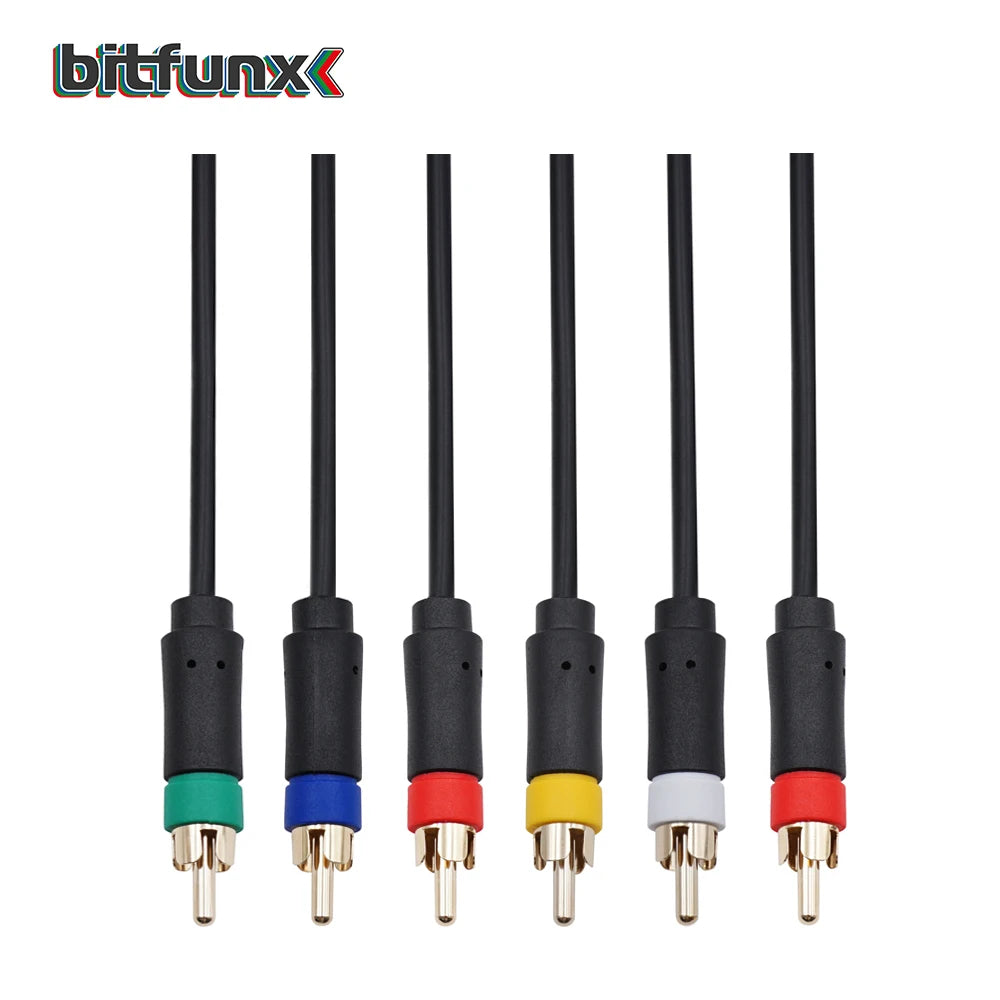 Bitfunx PS2/PS3 1.8m Component Cable – Premium High-Resolution Game Cable for Sony PlayStation 2/3