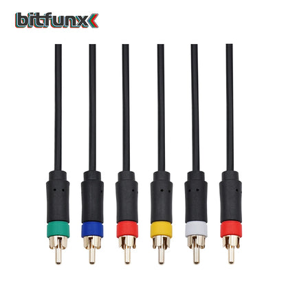 Bitfunx PS2/PS3 1.8m Component Cable – Premium High-Resolution Game Cable for Sony PlayStation 2/3