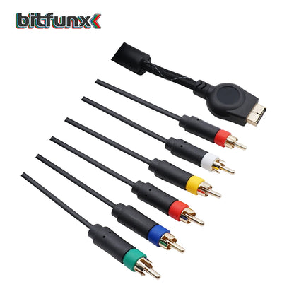Bitfunx PS2/PS3 1.8m Component Cable – Premium High-Resolution Game Cable for Sony PlayStation 2/3