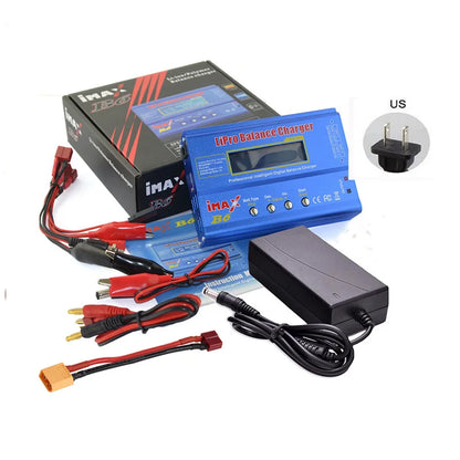 IMAX B6 Balance Charger for RC Helicopters – LCD NIMH/NICD Battery Discharger with 15A 6A Power Adapter