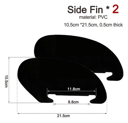 Surf Water Wave Fin SUP Accessory – Stabilizer for ZRAY Paddle Board, Surfboard Slide-In Central & Side Fin