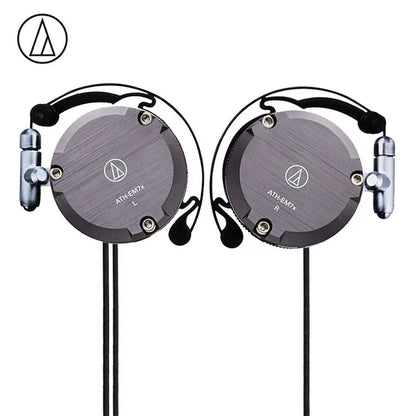 Audio-Technica ATH-EM7X Wired Sport Ear Hook Earphones with Heavy Bass for Android & iPhone