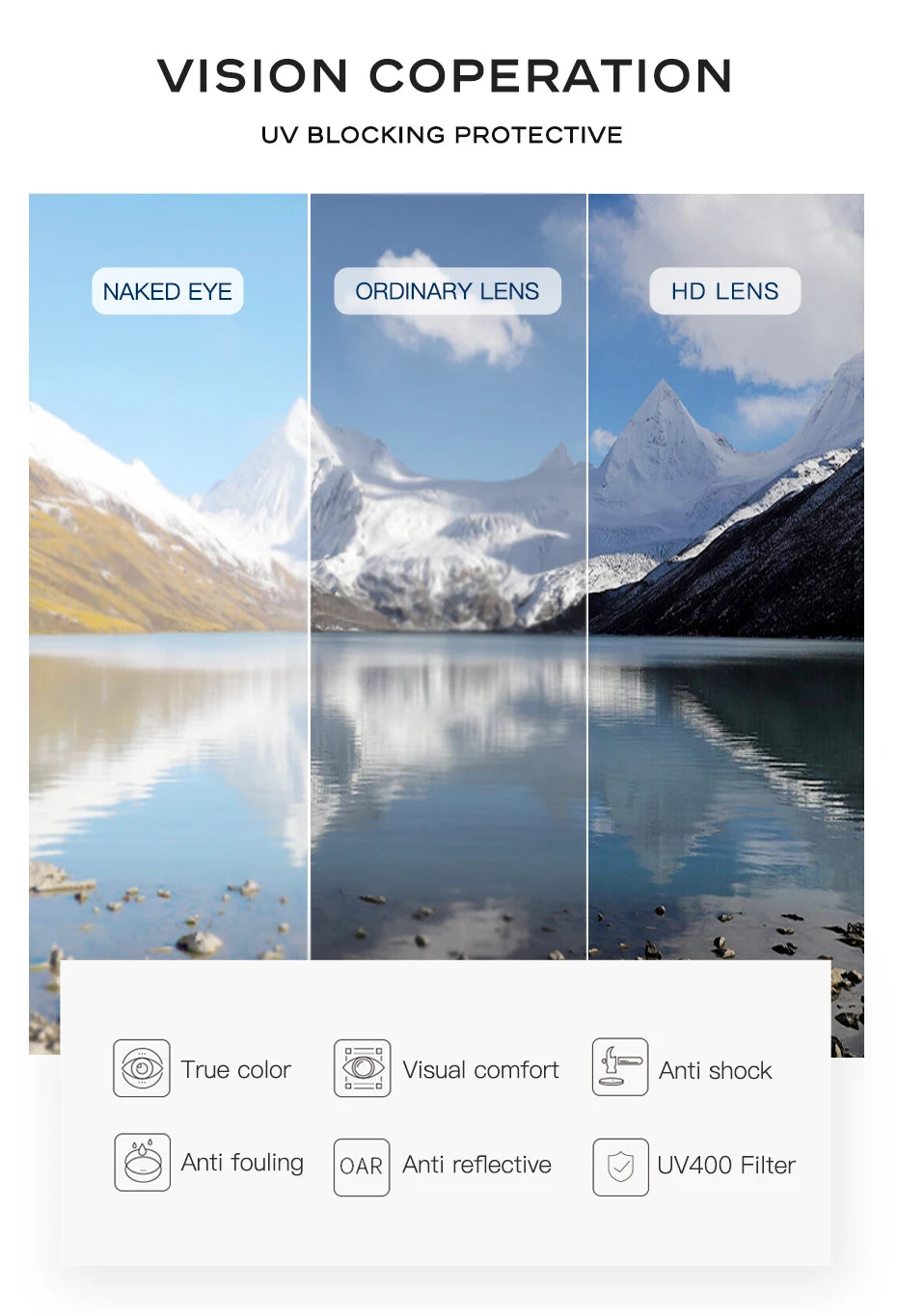 CAPONI Square Photochromic Polarized Sunglasses for Men - Rimless, Classic Design, UV400 Protection Eyewear (BS7467)