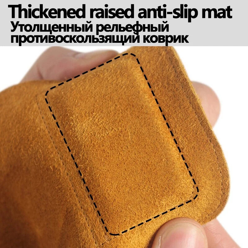 Cowhide Gym Gloves: Anti-Skid Weight Lifting Pads with Power Belt - Deadlift Belt Workout Crossfit Fitness Gloves for Palm Protection