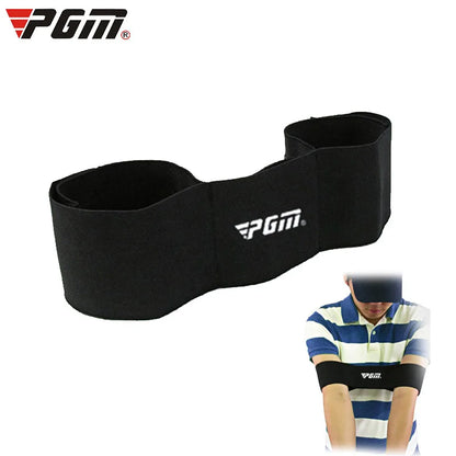 PGM Black Golf Swing Practice Guide – Outdoor Training Aid with Corrective Armband Belt JZQ005
